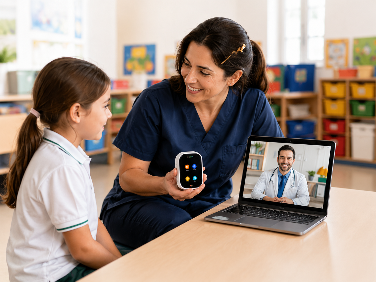 Orientación médica guiada en colegio